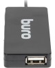 BURO Разветвитель USB 2.0 BU-HUB4-U2.0-Slim 4порт. черный