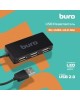 BURO Разветвитель USB 2.0 BU-HUB4-U2.0-Slim 4порт. черный