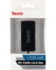 BURO Разветвитель USB 2.0 BU-HUB4-U2.0-Slim 4порт. черный