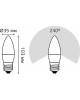 GAUSS Упаковка ламп LED E27, свеча, 12Вт, 30222, 10 шт