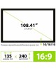 CACTUS Экран FrameExpert CS-PSFRE-240X135, 240х135 см, 16:9, настенный
