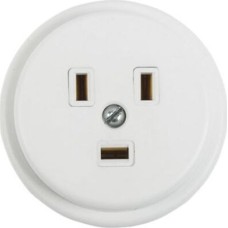 REXANT (11-8520) РОЗЕТКА РШ 2Р+РЕ, 40А, 250В, БЕЛАЯ