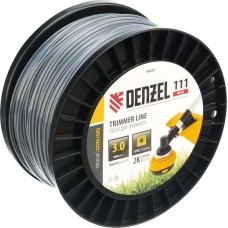 DENZEL Леска для триммера двухкомпонентная квадрат, 3,0мм х 111м, на DIN катушке EXTRA CORD 96820