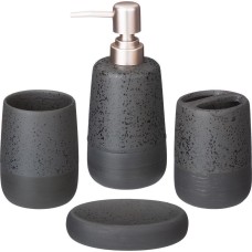 LEFARD НАБОР ДЛЯ ВАННОЙ КОМНАТЫ 4 ПР. (КОР=12НАБ.) 400 МЛ 7,9*7,9*18СМ 755-1006
