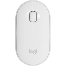 LOGITECH Мышь беспроводная Pebble M350 white (USB/BT, оптическая, 1000dpi, 2but) (910-005541)