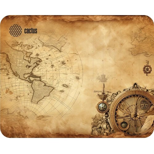CACTUS Коврик для мыши Vintage map 250x200x3мм (CS-MP-D10S)