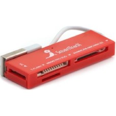 Устройство чтения карт памяти SMARTBUY (SBR-717-R) красный