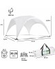 GREEN GLADE Тент садовый 1260 4х4х2,65/2м полиэстер
