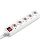 BURO Сетевой удлинитель BU-PS5.1/W 1.5м (5 розеток) белый (пакет ПЭ)