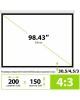 CACTUS Экран MotoExpert CS-PSME-200x150-WT, 200х150 см, 4:3, настенно-потолочный белый