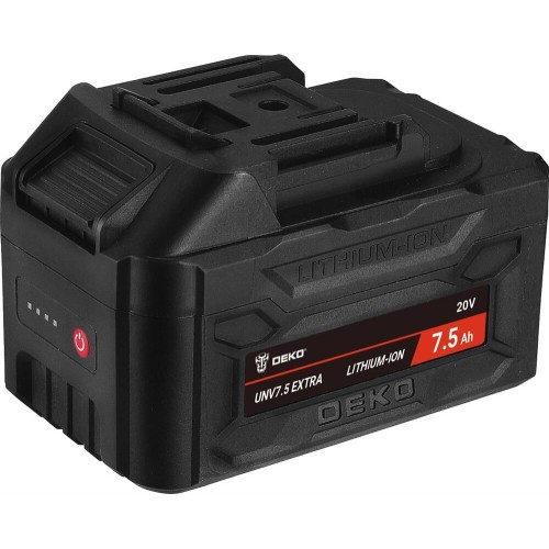 DEKO Батарея аккумуляторная UNV7.5 EXTRA 20В 7.5Ач Li-Ion (063-4499) DEKO Батарея аккумуляторная UNV7.5 EXTRA 20В 7.5Ач Li-Ion (063-4499)