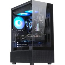 FORMULA Корпус Crystal Z1M черный без БП mATX 7x120mm 1xUSB2.0 1xUSB3.0 audio bott PSU