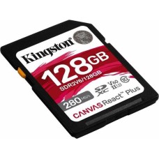 KINGSTON Флеш карта SDXC 128GB SDR2V6/128GB Canvas React Plus w/o adapter