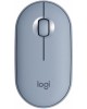 LOGITECH Мышь беспроводная Pebble M350 Misty Blue (USB/BT, оптическая, 1000dpi, 2but) (910-006655)