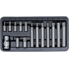 AVS TOOLS Набор вставок шестигранных (4-12 мм) 15 предметов AVS KB15H