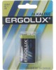Элементы питания ERGOLUX (11753) 6LR61 Alkaline BL-1