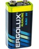 Элементы питания ERGOLUX (11753) 6LR61 Alkaline BL-1