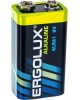 Элементы питания ERGOLUX (11753) 6LR61 Alkaline BL-1