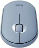 LOGITECH Мышь беспроводная Pebble M350 Misty Blue (USB/BT, оптическая, 1000dpi, 2but) (910-006655)