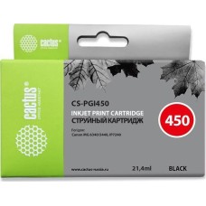 Картридж совместимый CACTUS CS-PGI450 черный (21,4 мл) для Canon MG6340/5440/IP7240