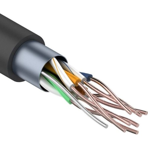 Витая пара REXANT (01-0146-1) КАБЕЛЬ ВИТАЯ ПАРА F/UTP, КАТЕГОРИЯ 5E, PE, 4PR, 24AWG, ВНЕШНИЙ, ЧЕРНЫЙ