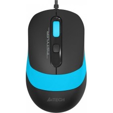 A4TECH Мышь проводная Fstyler FM10, оптическая, USB, 1600dpi, черный и синий [fm10 blue]