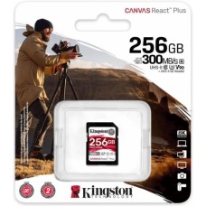 KINGSTON Флеш карта SDXC 256GB SDR2V6/256GB Canvas React Plus w/o adapter