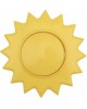 KRANZ Выключатель одноклавишный HAPPY Солнце с/у, желтый