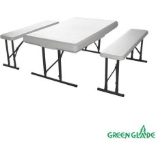 GREEN GLADE Набор: стол, 2 скамьи 113