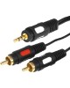 Кабель RCA REXANT (17-4234) ШНУР СТЕРЕО 3,5 ММ - 2 RCA, ДЛИНА 3 МEТРА (GOLD)