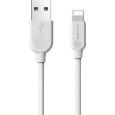 Кабель 8 Pin BOROFONE (6957531089971) BX14 USB-Lightning 8 Pin 2.A 1м белый