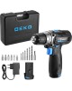 Аккумуляторная дрель-шуруповерт DEKO DKCD12V PRO в кейсе + оснастка 13 шт, 12В, 2х2.0Ач 083-1007