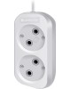 Удлинитель DEFENDER (99270) B220 - 2 роз х 2 м, белый