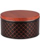 MALLONY Банка жестяная CLASSICO NERO для сыпучих продуктов, размер 19,8*10,5 см, круглая, с крышкой (104876)
