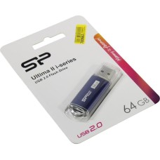 SILICON POWER Флеш Диск 64GB Ultima II-I Series SP064GBUF2M01V1B USB2.0 синий