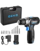 Аккумуляторная дрель-шуруповерт DEKO DKCD12V PRO в кейсе + оснастка 13 шт, 12В, 2х2.0Ач 083-1007