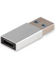 Адаптер BURO Адаптер ver2.0 USB A(m) USB Type-C (f) (BU-USB2-AM-CF) серебристый