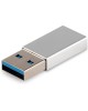 Адаптер BURO Адаптер ver2.0 USB A(m) USB Type-C (f) (BU-USB2-AM-CF) серебристый