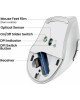 UGREEN Мышка компьютерная беспроводная MU101 (15805) Ergonomic Contoured-Shape Design Wireless Mouse 2.4 GHz&B. Цвет: бело-серый