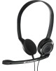 EPOS Гарнитура Sennheiser PC 8 USB, для контактных центров, накладные, проводные, черный [1000432]