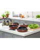 TEFAL Набор посуды Ingenio Red 04175810, 3 предмета