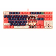 клавиатура A4TECH Клавиатура Bloody AT87 Proxy Boom, USB, бежевый + красный