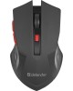 Мышь DEFENDER (52276) ACCURA MM-275 черный/красный