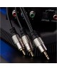 Кабель RCA REXANT (17-4224) ШНУР СТЕРЕО 3,5 ММ - 2 RCA, ДЛИНА 3 МЕТРА (GOLD-МЕТАЛЛ)