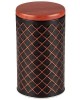 MALLONY Банка жестяная CLASSICO NERO для сыпучих продуктов, размер: 10,5*18,5 см, круглая, с крышкой (104872)