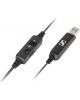 EPOS Гарнитура Sennheiser PC 8 USB, для контактных центров, накладные, проводные, черный [1000432]