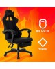 ZOMBIE Кресло игровое Weaver, на колесиках, ткань, черный [ weaver b]