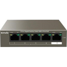 TENDA Коммутатор 5PORT 10/100/1000M G1105P-4-63W IP-COM