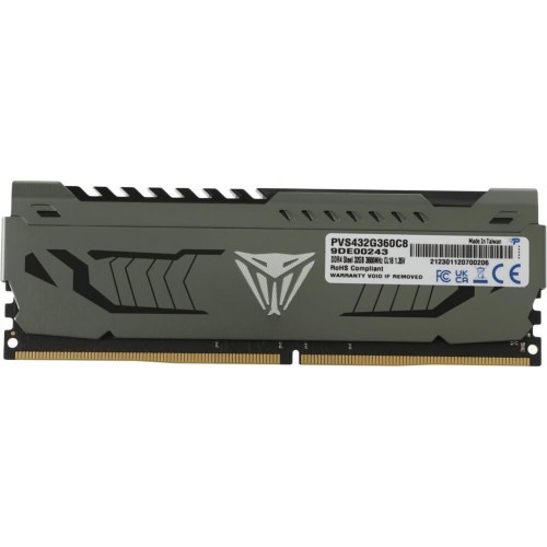 Модуль памяти PATRIOT Viper Steel PVS432G360C8 DDR4 - 32ГБ 3600, DIMM, Ret Модуль памяти PATRIOT Viper Steel PVS432G360C8 DDR4 - 32ГБ 3600, DIMM, Ret