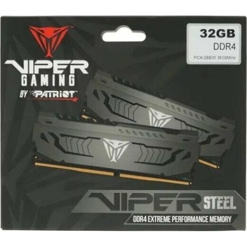 Модуль памяти PATRIOT Viper Steel PVS432G360C8 DDR4 - 32ГБ 3600, DIMM, Ret Модуль памяти PATRIOT Viper Steel PVS432G360C8 DDR4 - 32ГБ 3600, DIMM, Ret